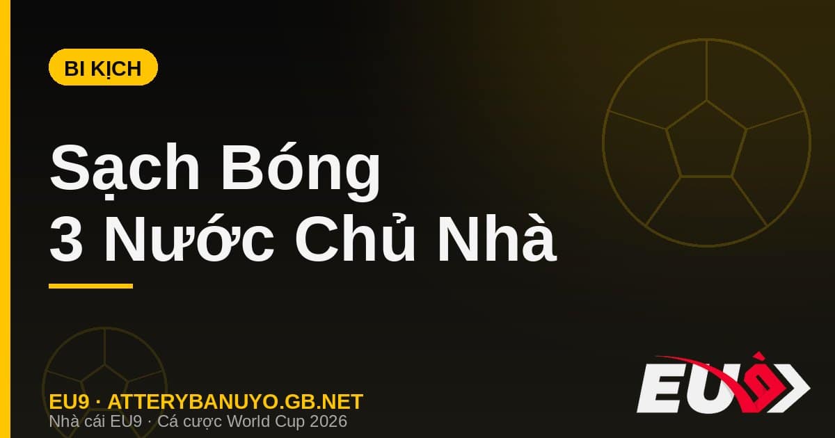 Bi Kịch World Cup 2026: Cả 3 Nước Chủ Nhà Sạch Bóng Ở Vòng 1/8